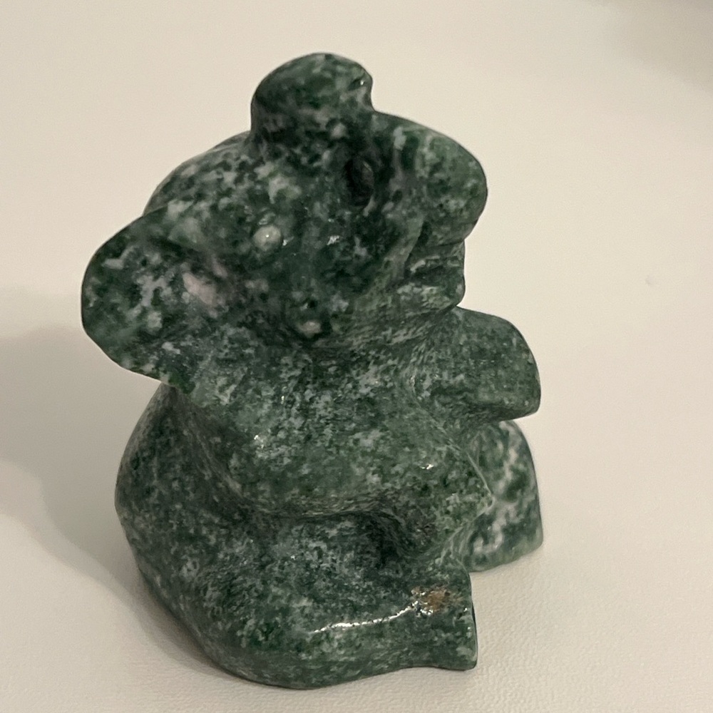 Tree Agate Elephant Figurine